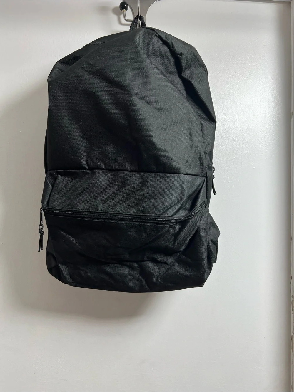 Classic Black Everyday Backpack - Unbranded
